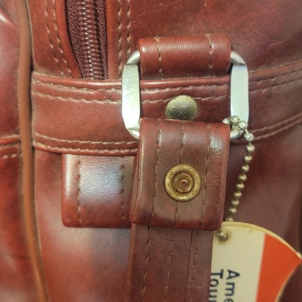 American Tourister Vintage 80's Carry On Burgandy‎ Bag